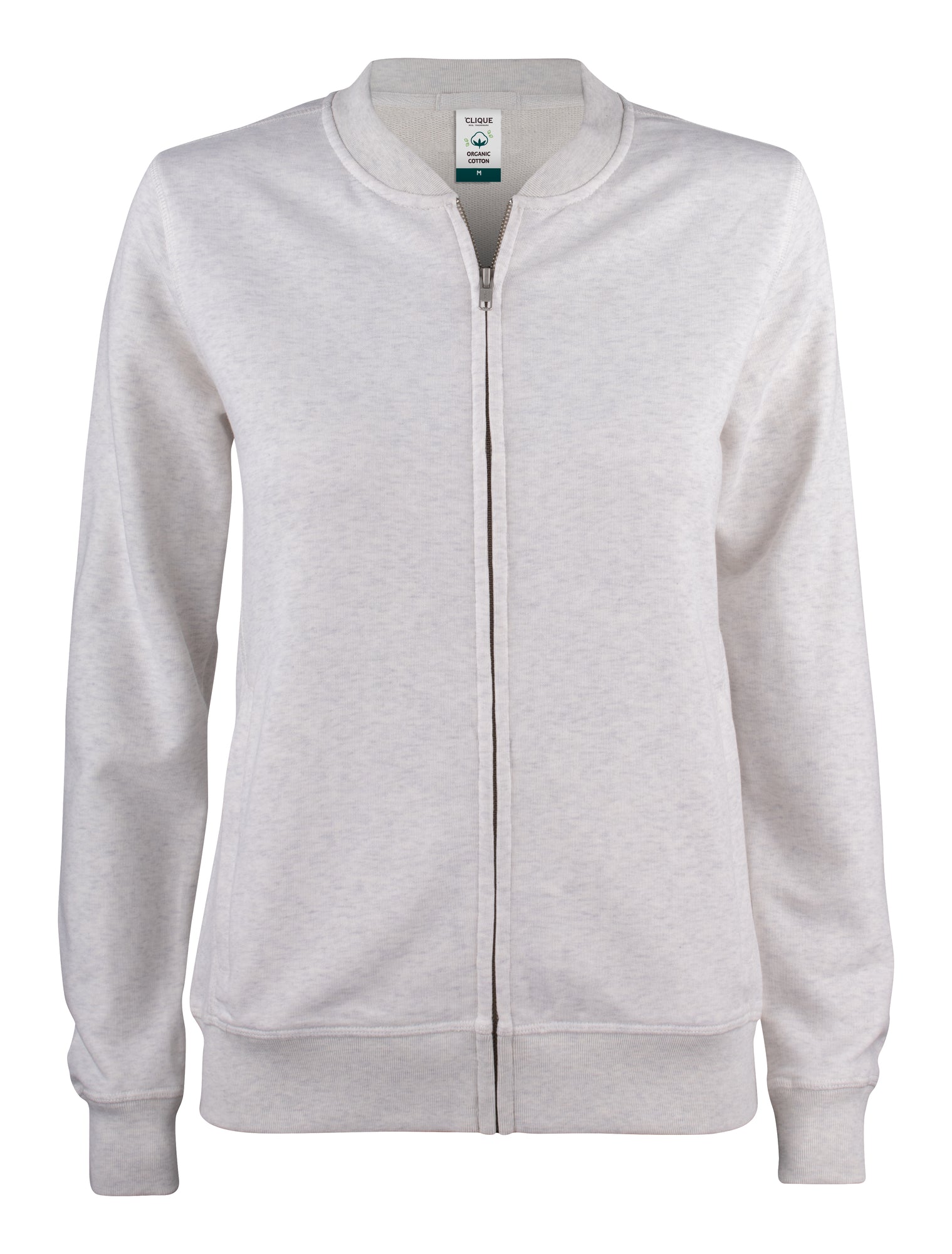 Clique Premium Organic Cotton Ladies Zip Sweatshirt | Full Zip Sweater | 5 Colours | XS-2XL
