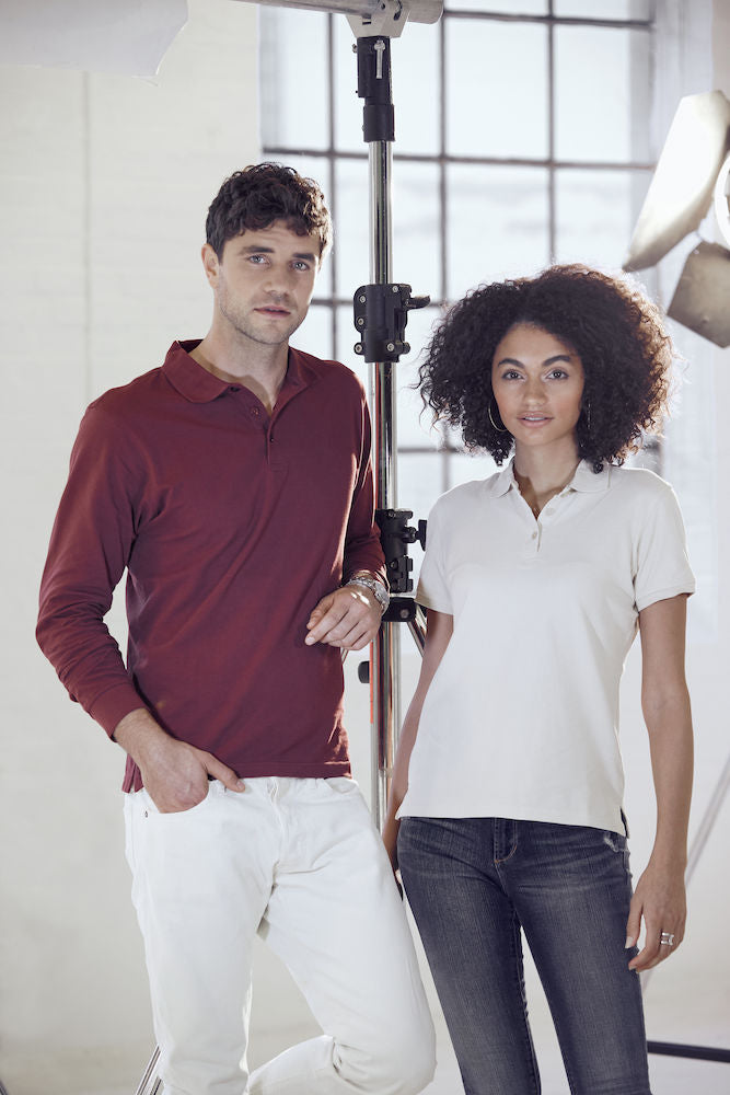 Clique Classic Lincoln Men's Polo Shirt | Long Sleeve Soft Cotton Polo | 11 Colours | XS-5XL