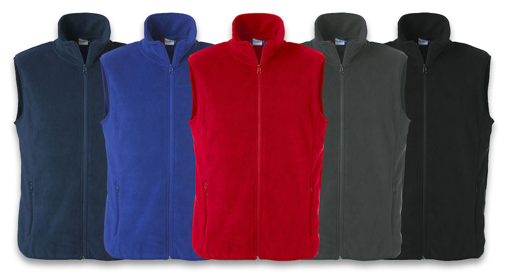 Clique Basic Polar Fleece Gilet | Heavier Knit Anti-Pilling Fleece | Unisex | 5 Colours | XS-4XL