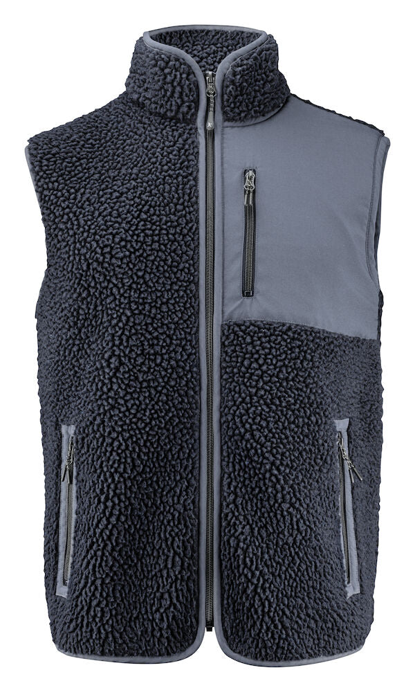James Harvest Kingsley Men's Sherpa Fleece Gilet | Super Heavyweight Body Warmer | 3 Colours | S-3XL