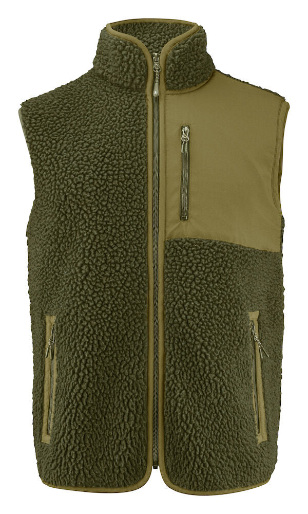 James Harvest Kingsley Men's Sherpa Fleece Gilet | Super Heavyweight Body Warmer | 3 Colours | S-3XL