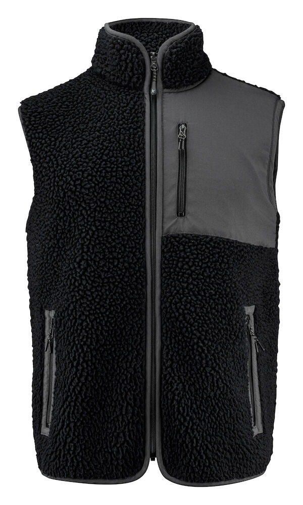 James Harvest Kingsley Men's Sherpa Fleece Gilet | Super Heavyweight Body Warmer | 3 Colours | S-3XL