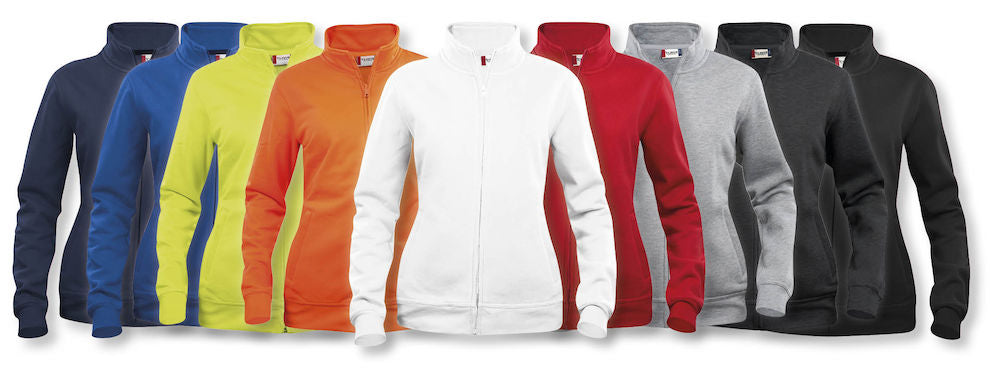 Clique Basic Zip Sweatshirt | Ladies Full-Zip Sweater | Durable | Soft | 9 Colours | XS-2XL