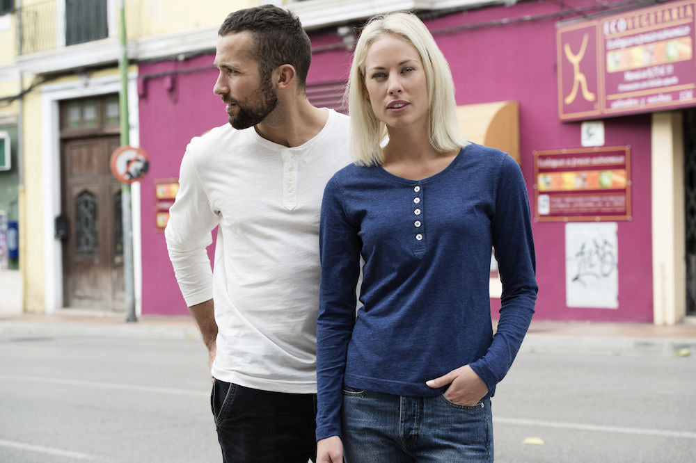 Clique Orlando Ladies Henley Shirt | Soft Long Sleeve Top | Regular Fit | 3 Colours | S-XL