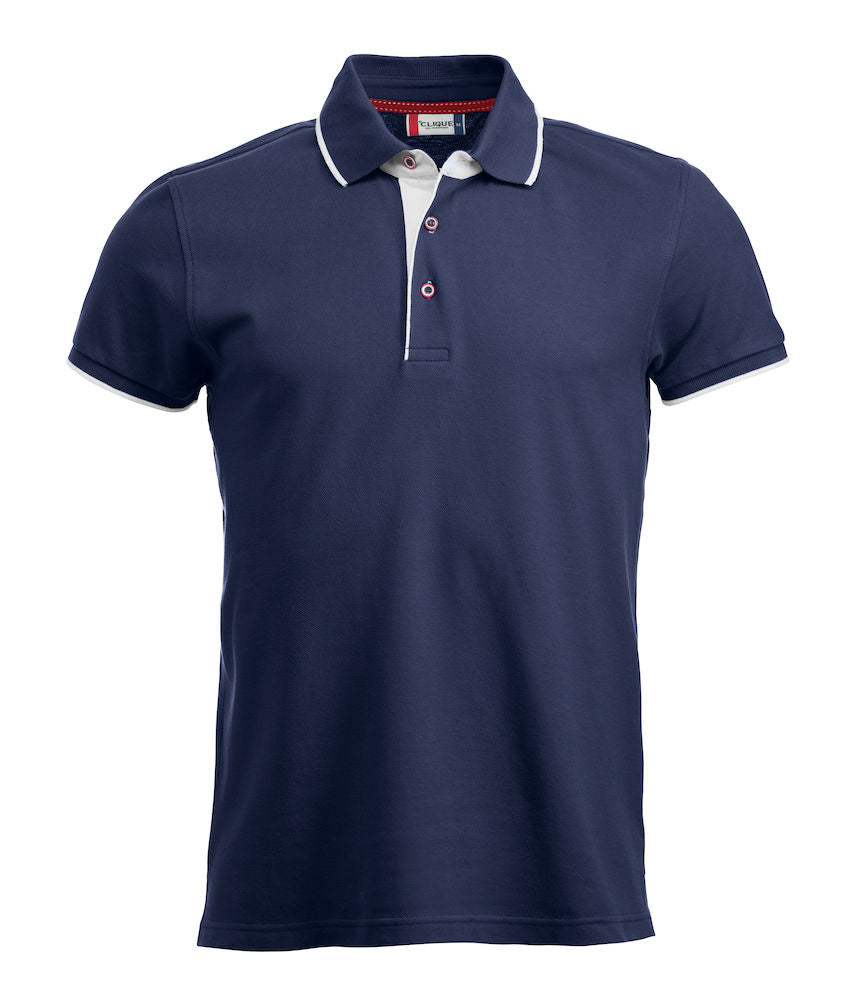 Clique Seattle Men's Polo Shirt | Contrast Details | Pure Cotton Polo | 2 Colours | S-2XL