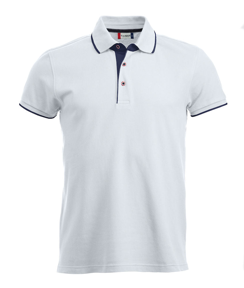 Clique Seattle Men's Polo Shirt | Contrast Details | Pure Cotton Polo | 2 Colours | S-2XL