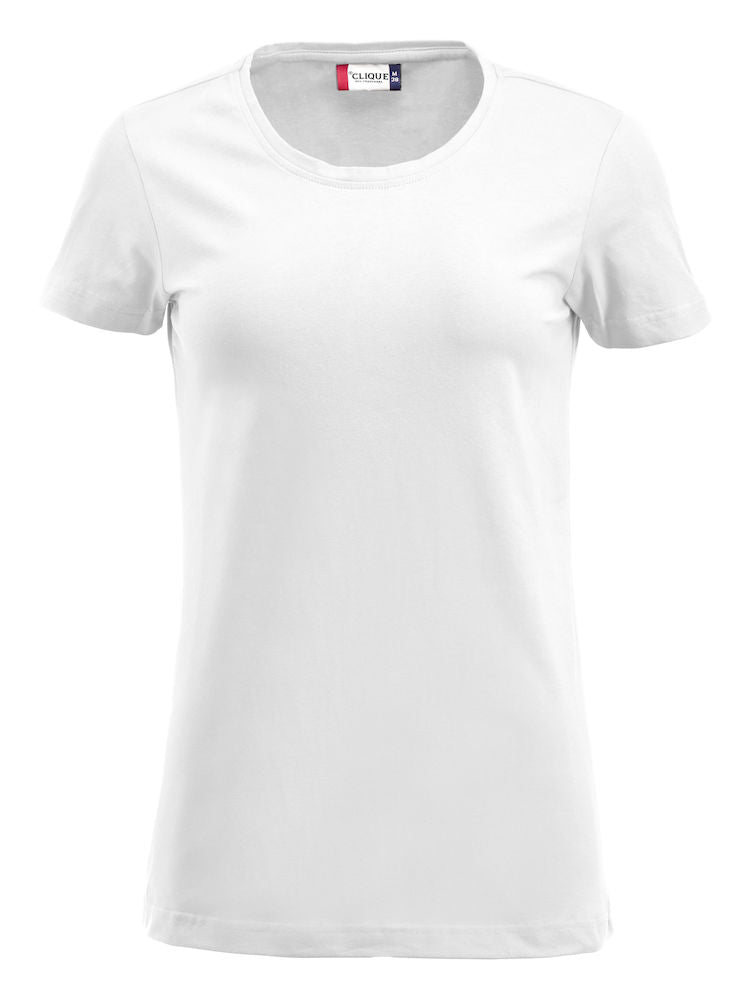 Clique Carolina Crew Neck Ladies T-Shirt | Stretch Top | Medium Weight | 6 Colours | S-3XL