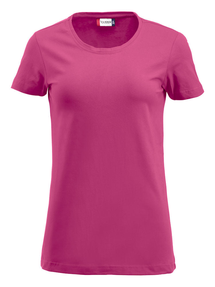 Clique Carolina Crew Neck Ladies T-Shirt | Stretch Top | Medium Weight | 6 Colours | S-3XL