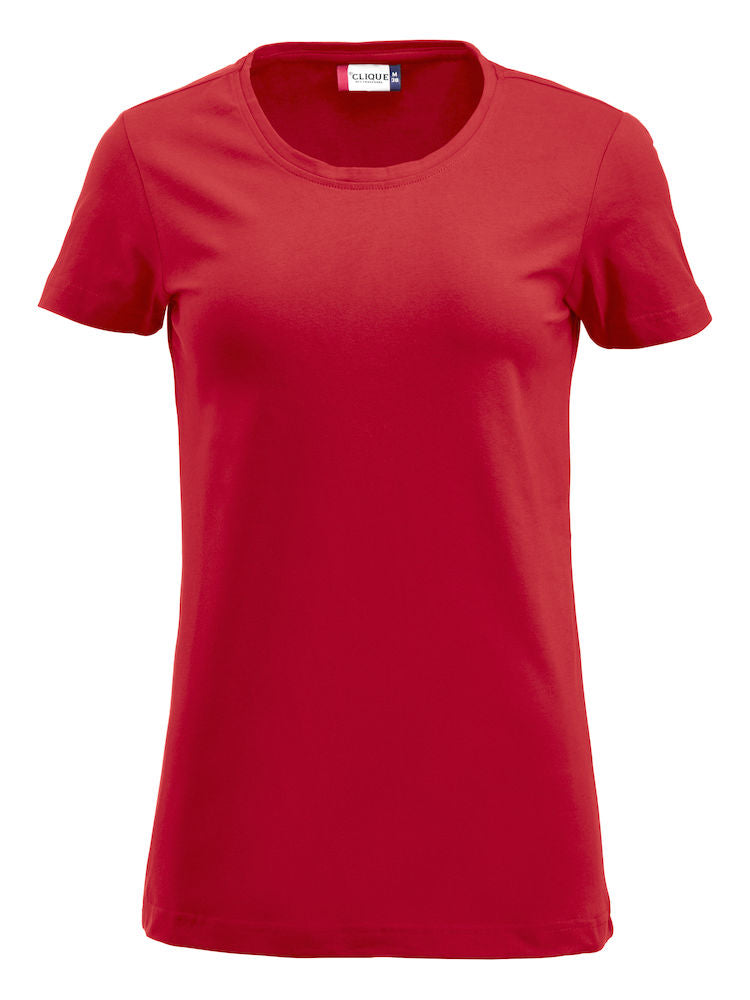 Clique Carolina Crew Neck Ladies T-Shirt | Stretch Top | Medium Weight | 6 Colours | S-3XL