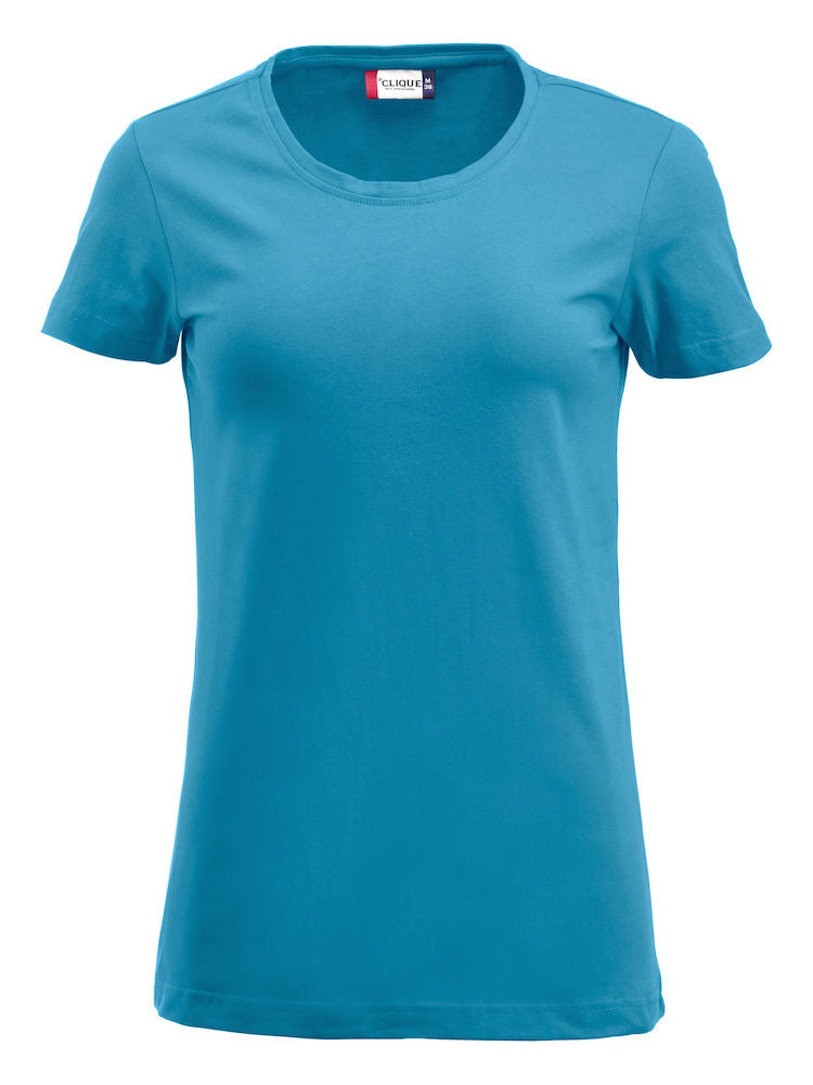 Clique Carolina Crew Neck Ladies T-Shirt | Stretch Top | Medium Weight | 6 Colours | S-3XL