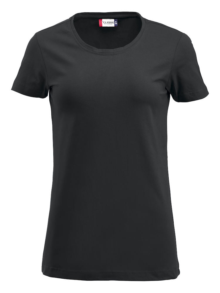 Clique Carolina Crew Neck Ladies T-Shirt | Stretch Top | Medium Weight | 6 Colours | S-3XL