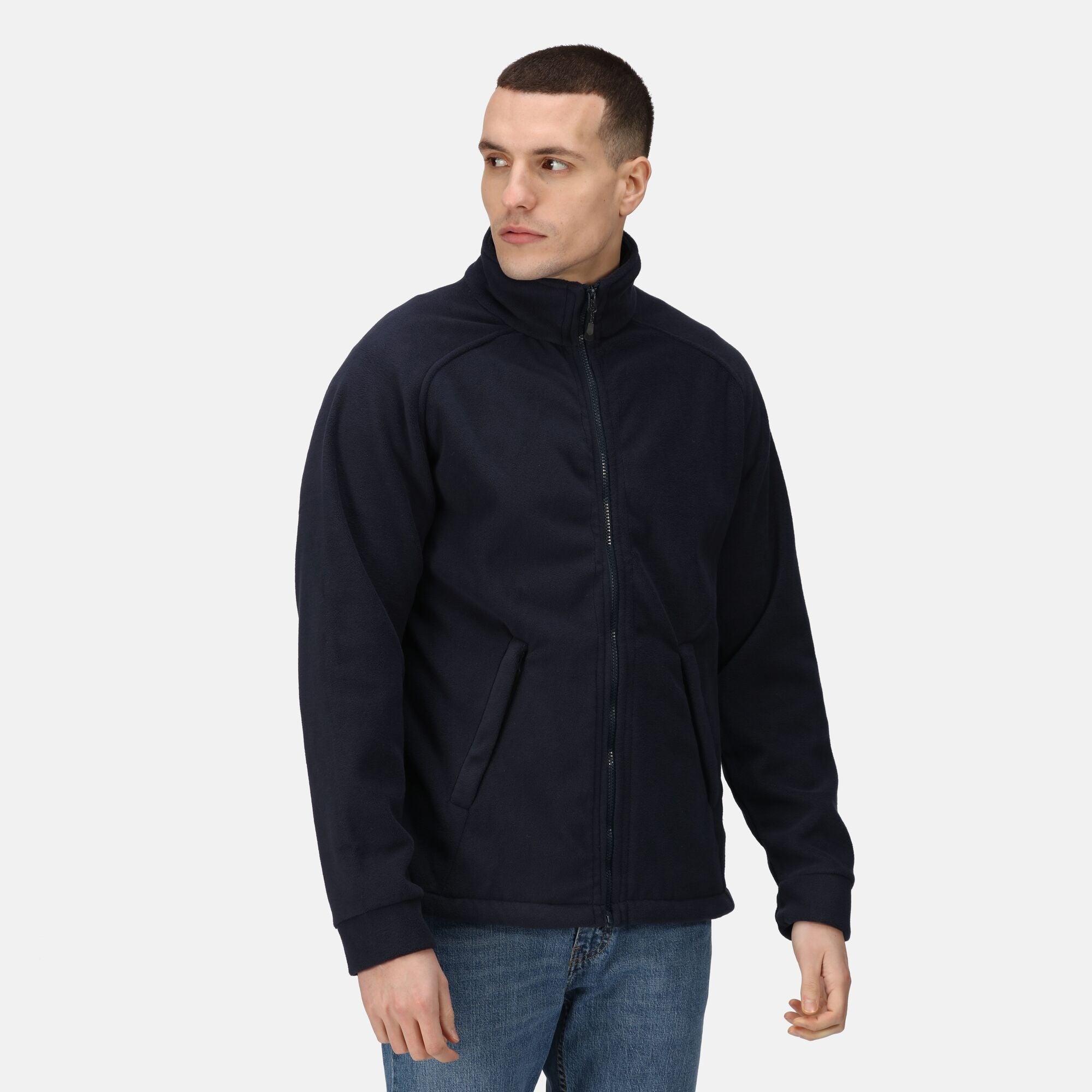 Regatta Sigma Men's Full Zip Fleece | Heavyweight | Super Soft | Black or Navy | S-3XL