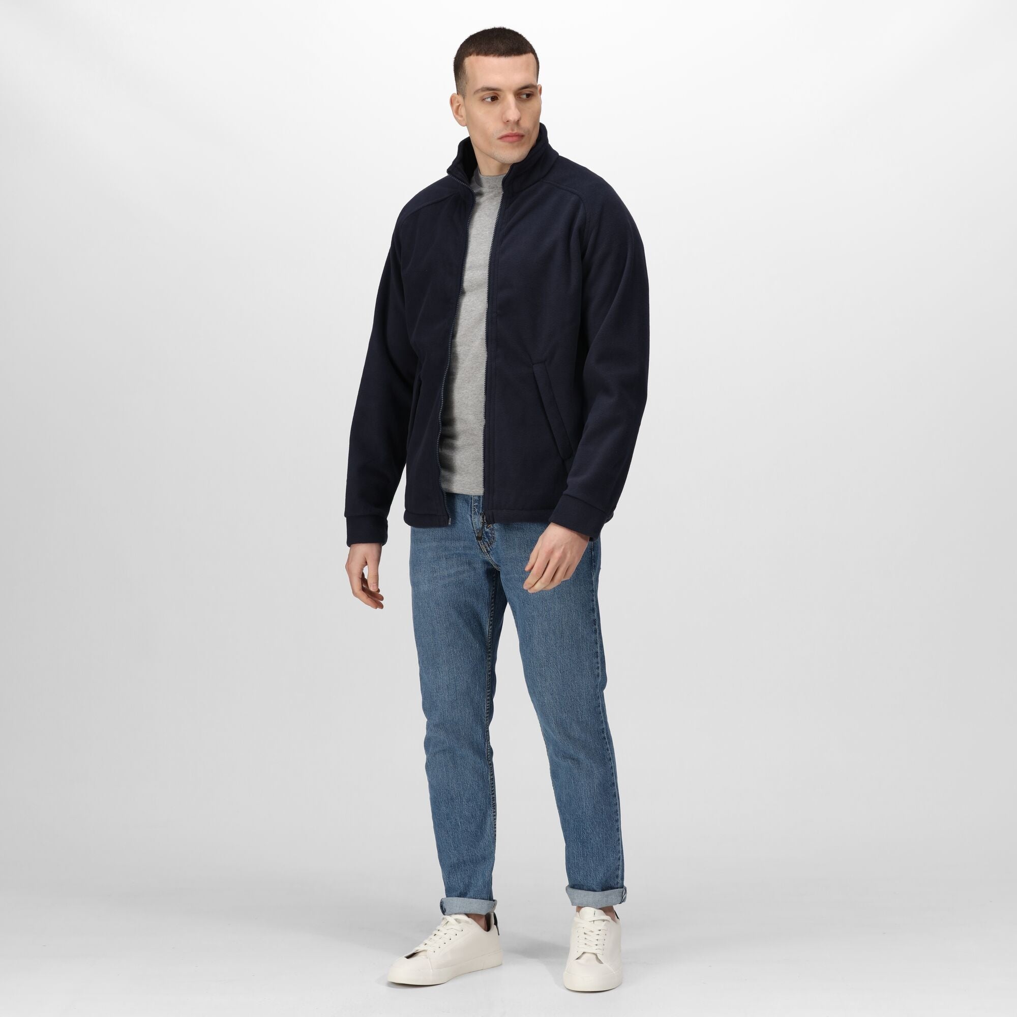 Regatta Sigma Men's Full Zip Fleece | Heavyweight | Super Soft | Black or Navy | S-3XL