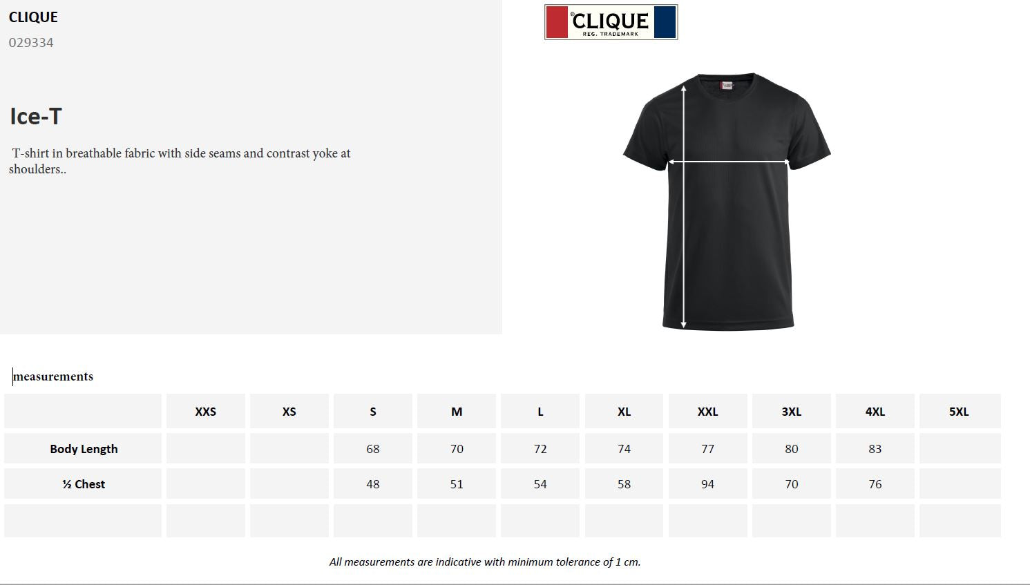 Clique Ice Men's T-Shirt | Activewear Tee Shirt | Breathable | 10 Colours | S-4XL