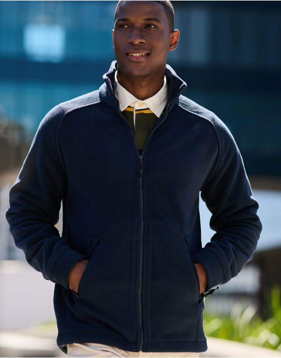 Regatta Sigma Men's Full Zip Fleece | Heavyweight | Super Soft | Black or Navy | S-3XL